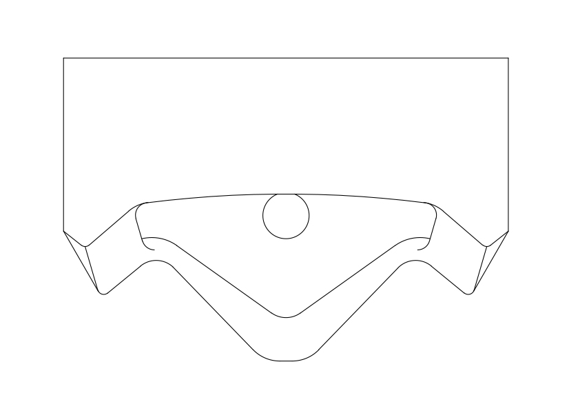 Free Urinal Top View CAD Block – DWG, DXF, PDF Format