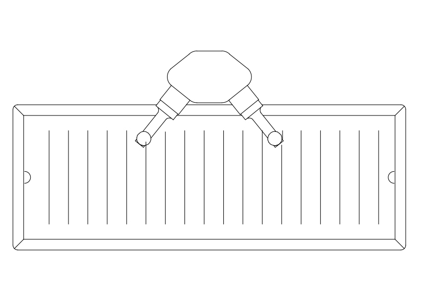Free Beer Tap Top View CAD Block – DWG, DXF, PDF Format