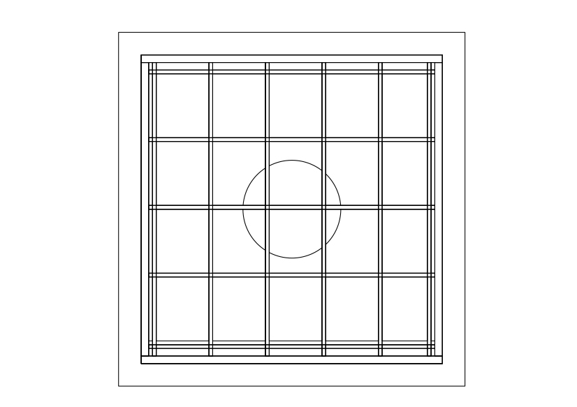 Free Drain Grill Top View CAD Block – DWG, DXF, PDF Format