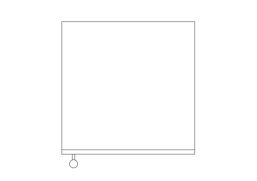 Free Fridge Top View CAD Block – DWG, DXF, PDF Format