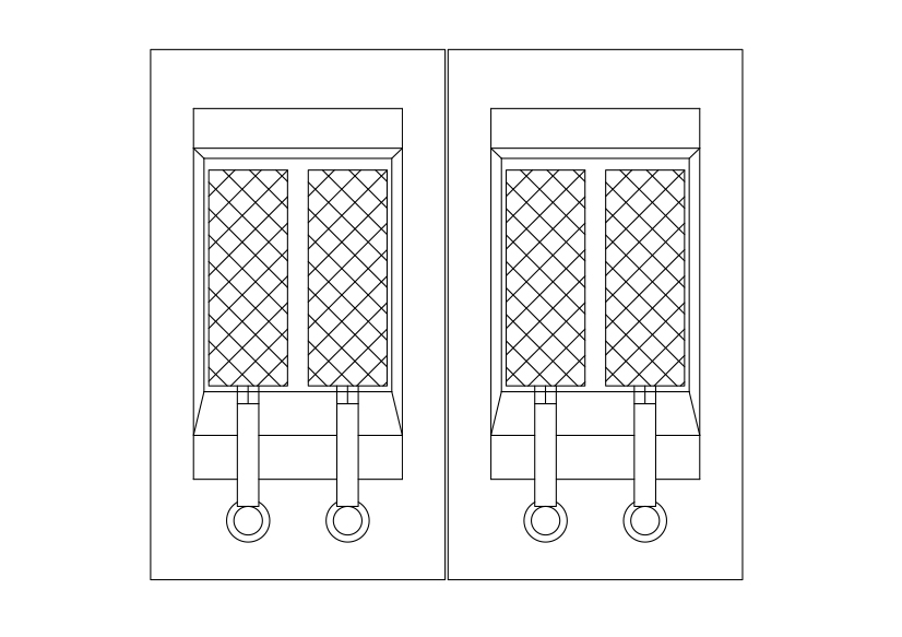 Free Fryer Top View CAD Block – DWG, DXF, PDF Format