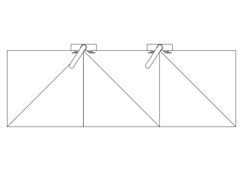 Free Triple Kitchen Sink Top View CAD Block – DWG, DXF, PDF Format