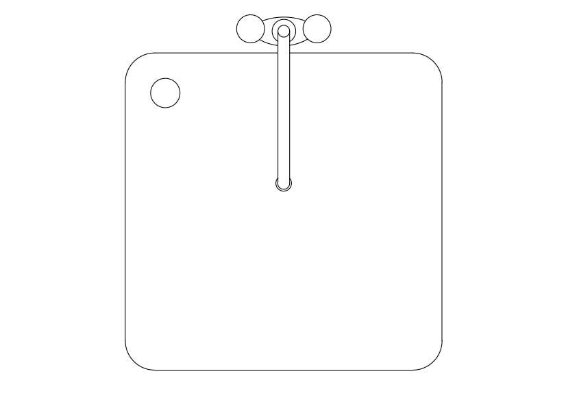 Free Single Kitchen Sink Top View CAD Block – DWG, DXF, PDF Format