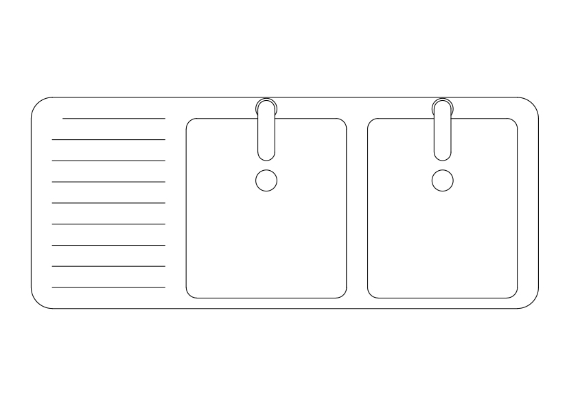 Free Double Kitchen Sink Top View CAD Block – DWG, DXF, PDF Format