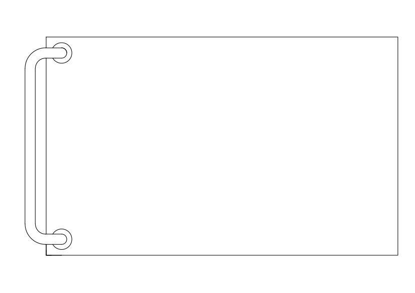 Free Trolley Top View CAD Block – DWG, DXF, PDF Format
