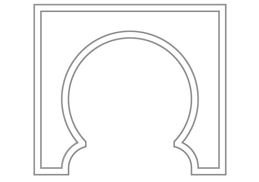 Free Arc Elevation CAD Block – DWG, DXF, PDF Format