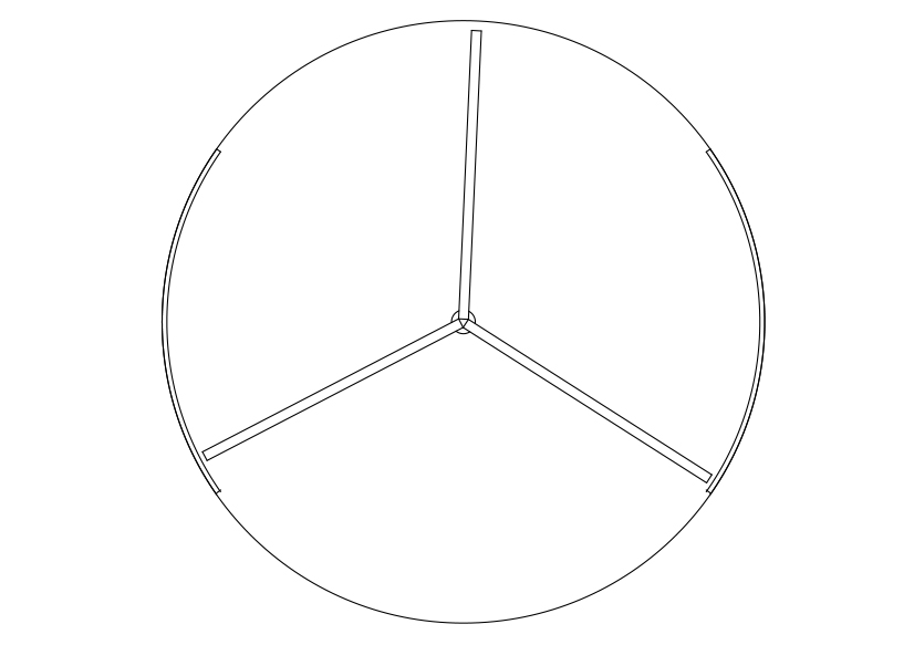 Free Revolving Door Top View CAD Block – DWG, DXF, PDF Format