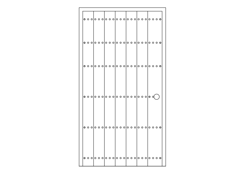 Free Single Door Elevation CAD Block – DWG, DXF, PDF Format