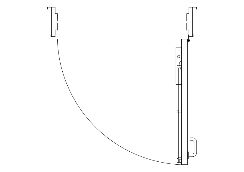 Free Single Door Top View CAD Block – DWG, DXF, PDF Format