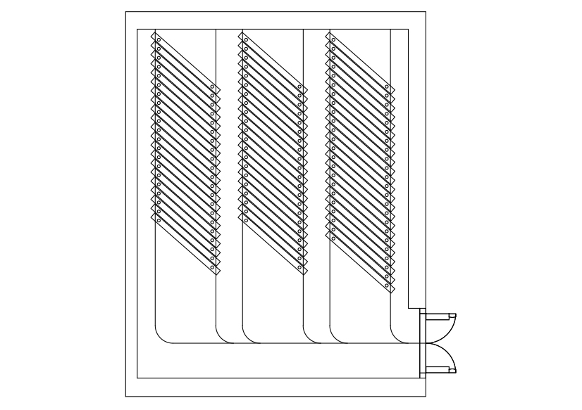 Free Moving Partitions Top View CAD Block – DWG, DXF, PDF Format