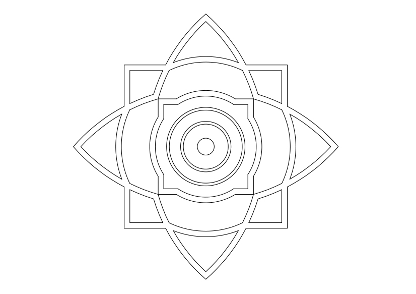 Free Arabic Pattern CAD Block – DWG, DXF, PDF Format