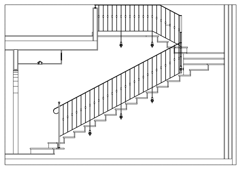Free Staircase Elevation CAD Block – DWG, DXF, PDF Format