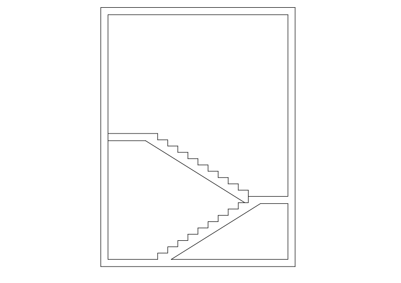 Free Staircase Elevation CAD Block – DWG, DXF, PDF Format