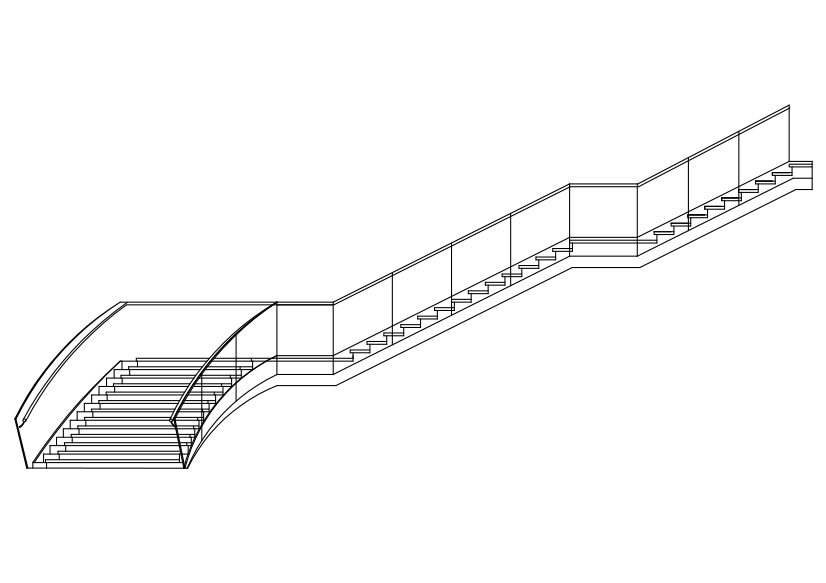 Free Staircase Elevation CAD Block – DWG, DXF, PDF Format