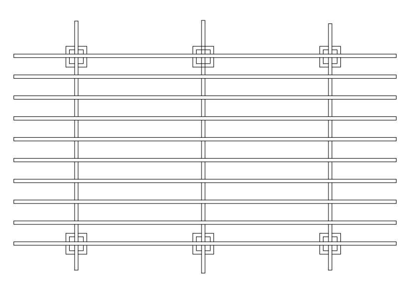 Free Pergola Top View CAD Block – DWG, DXF, PDF Format