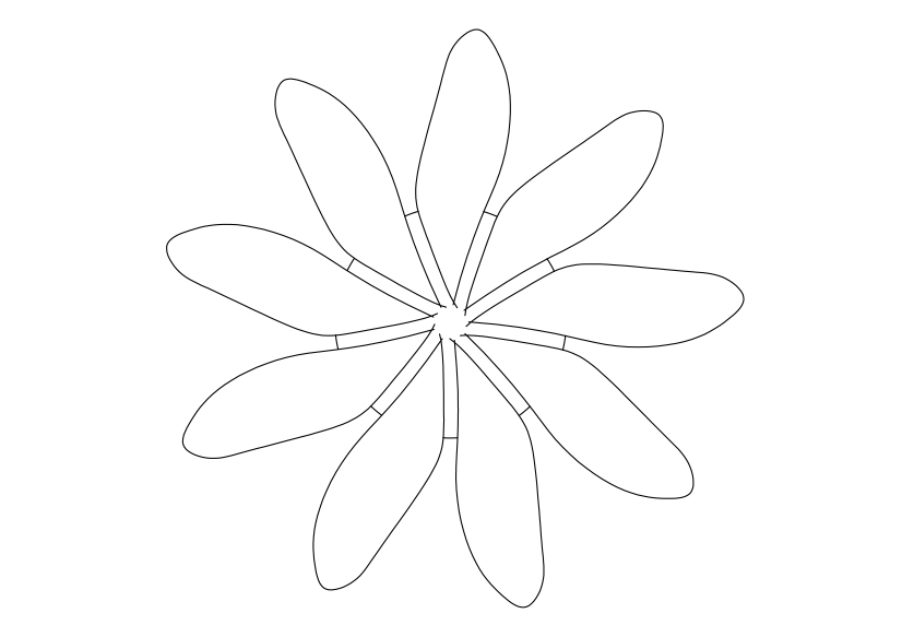 Free Plant Top View CAD Block – DWG, DXF, PDF Format