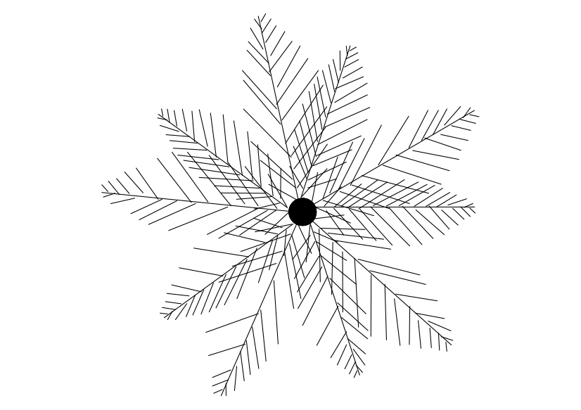 Free Palm Tree Top View CAD Block – DWG, DXF, PDF Format