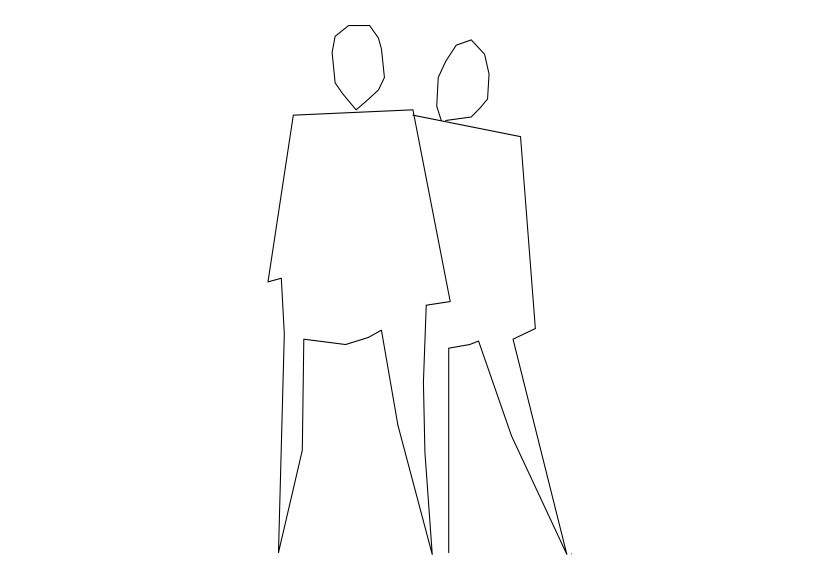 Free Person Standing Elevation CAD Block – DWG, DXF, PDF Format