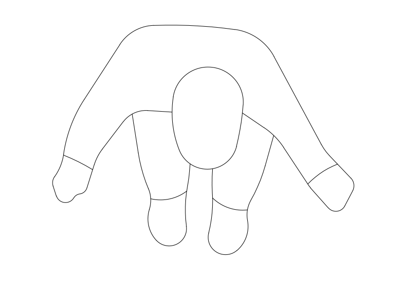 Free Person Sitting Top View CAD Block – DWG, DXF, PDF Format