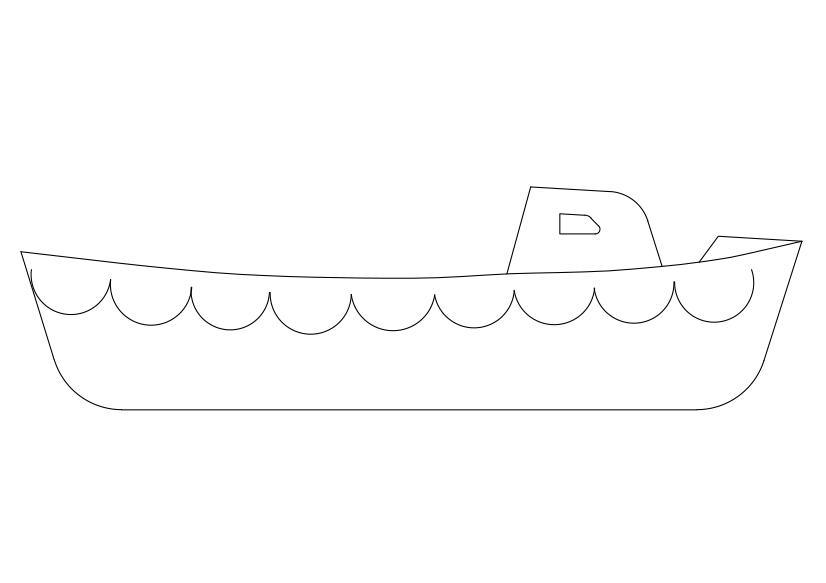 Free Boat Elevation CAD Block – DWG, DXF, PDF Format