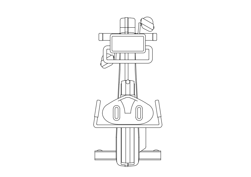 Free Gym Equipment Top View CAD Block – DWG, DXF, PDF Format