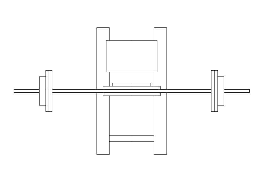 Free Gym Equipment Top View CAD Block – DWG, DXF, PDF Format