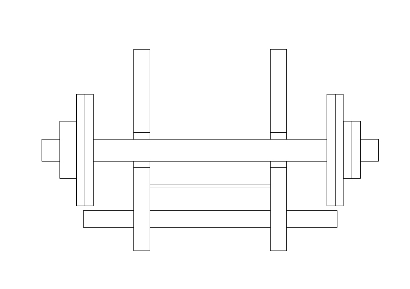 Free Gym Equipment Top View CAD Block – DWG, DXF, PDF Format