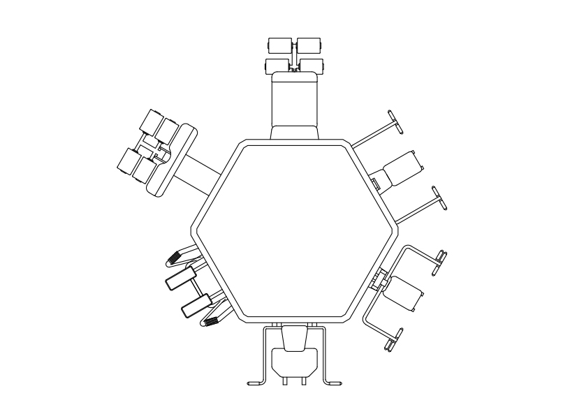 Free Gym Equipment Top View CAD Block – DWG, DXF, PDF Format