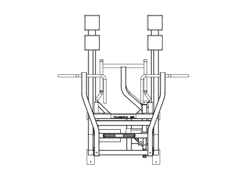 Free Gym Equipment Top View CAD Block – DWG, DXF, PDF Format