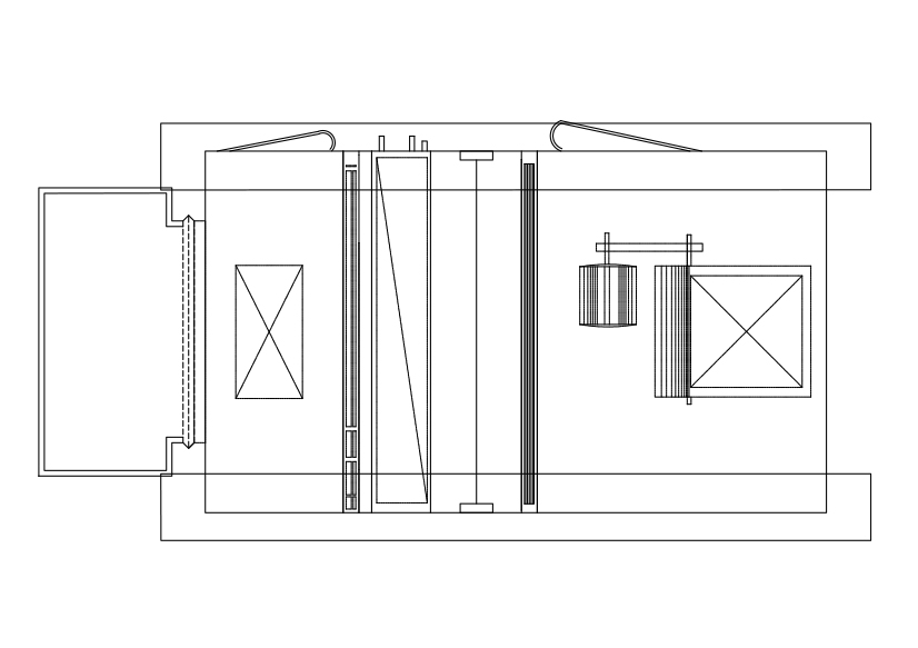 Free Air Handling Unit Top View CAD Block – DWG, DXF, PDF Format