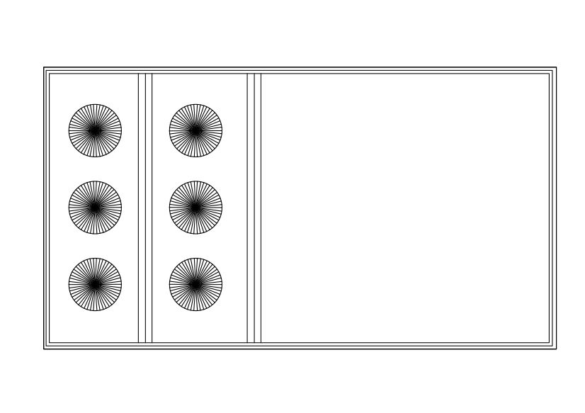 Free Air Handling Unit Top View CAD Block – DWG, DXF, PDF Format