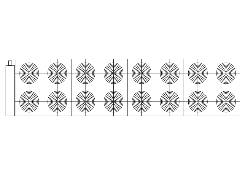 Free Air Handling Unit Top View CAD Block – DWG, DXF, PDF Format