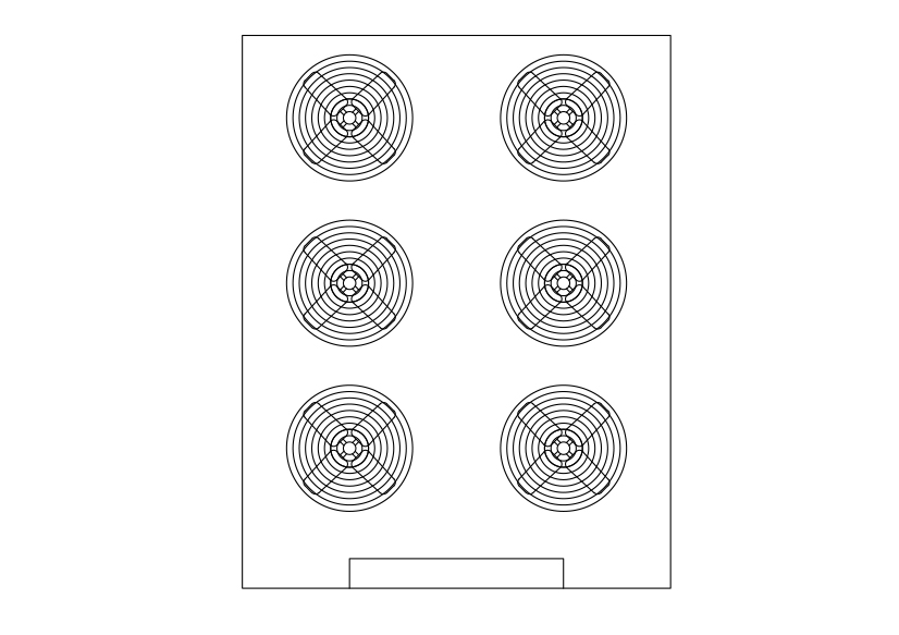 Free Air Handling Unit Top View CAD Block – DWG, DXF, PDF Format