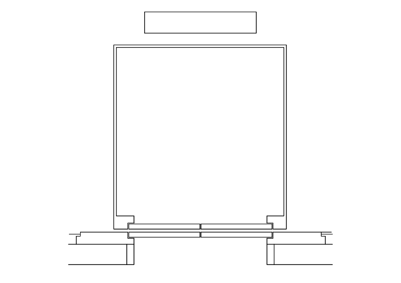 Free Single Lift Top View CAD Block – DWG, DXF, PDF Format