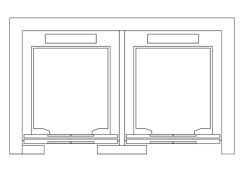 Free Double Lift Top View CAD Block – DWG, DXF, PDF Format