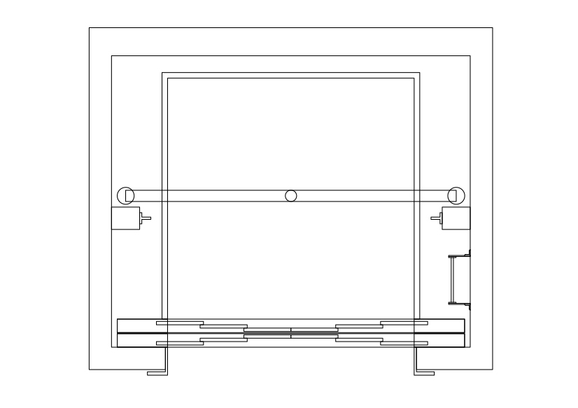 Free Single Lift Top View CAD Block – DWG, DXF, PDF Format