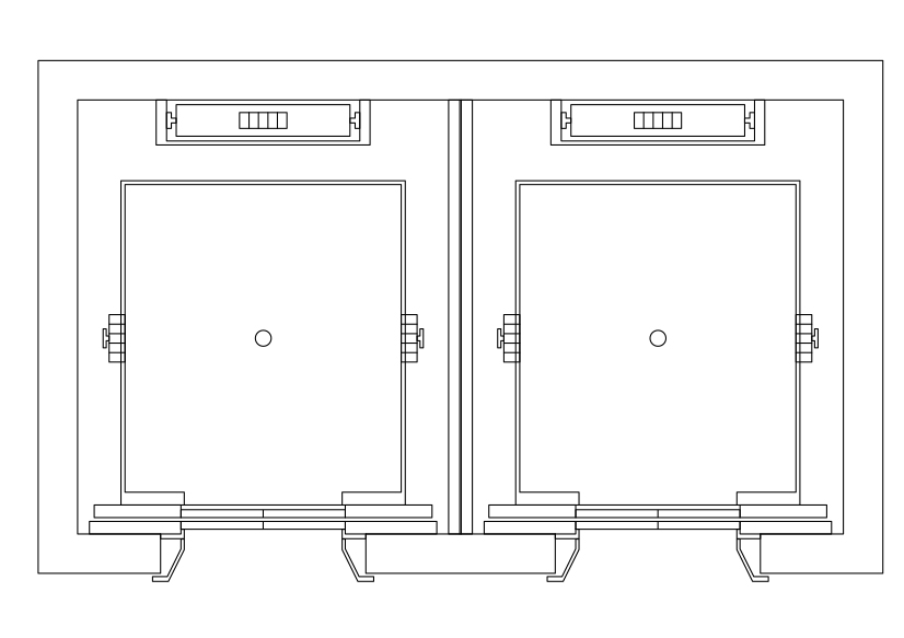 Free Double Lift Top View CAD Block – DWG, DXF, PDF Format