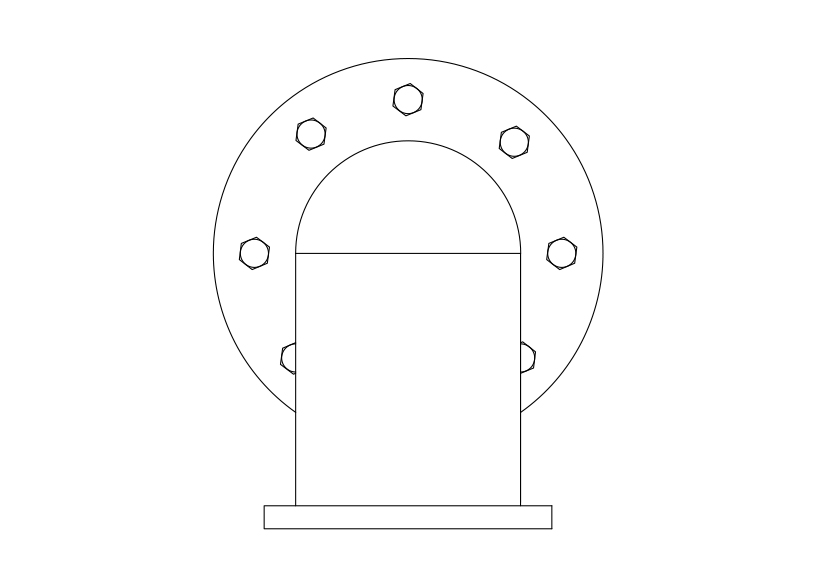 Free Pipe Elevation CAD Block – DWG, DXF, PDF Format