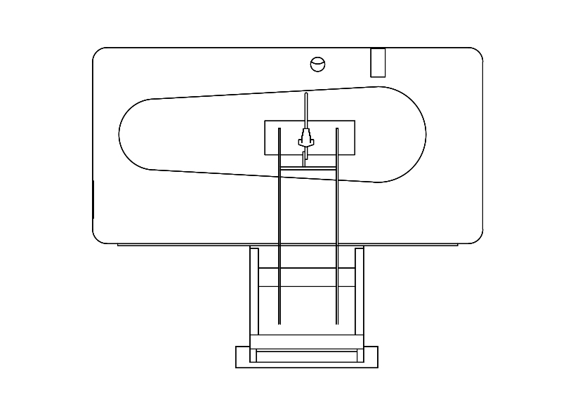 Free Press Top View CAD Block – DWG, DXF, PDF Format