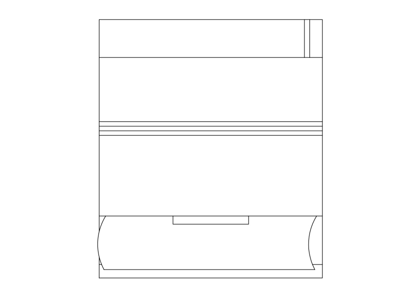 Free Printer Top View CAD Block – DWG, DXF, PDF Format
