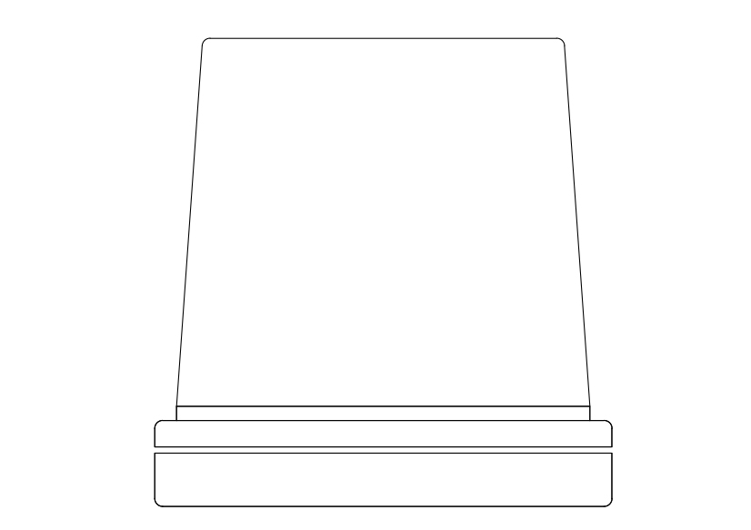 Free Screen Top View CAD Block – DWG, DXF, PDF Format