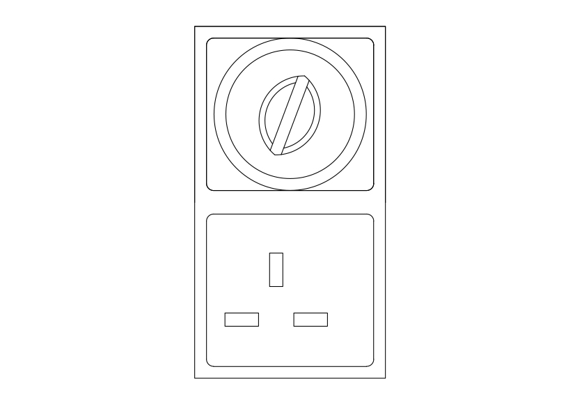 Free Socket Elevation CAD Block – DWG, DXF, PDF Format