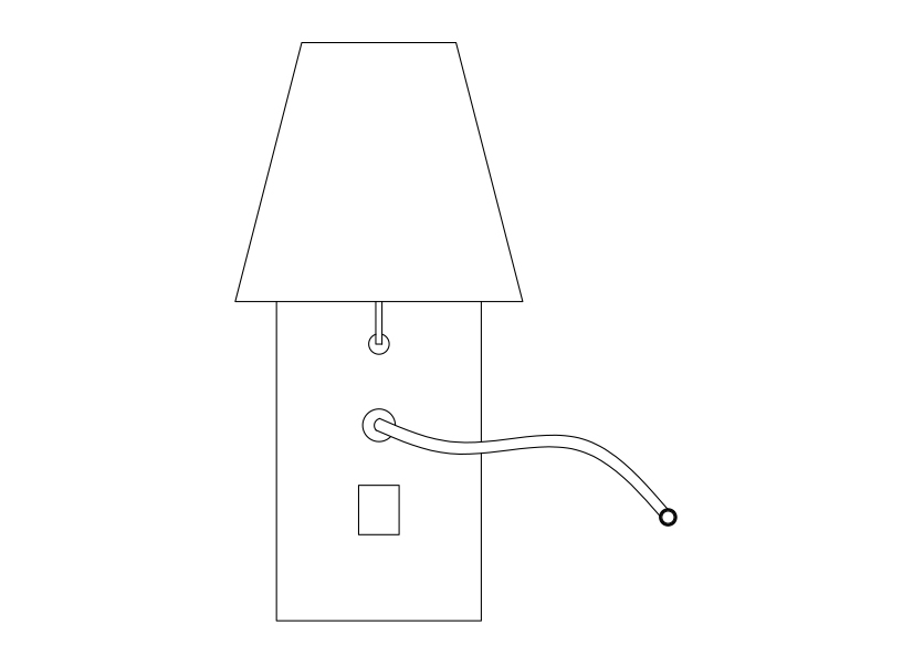 Free Wall Light Elevation CAD Block – DWG, DXF, PDF Format