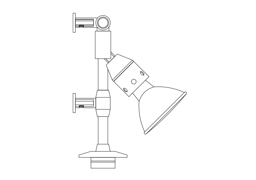 Free Wall Light Elevation CAD Block – DWG, DXF, PDF Format