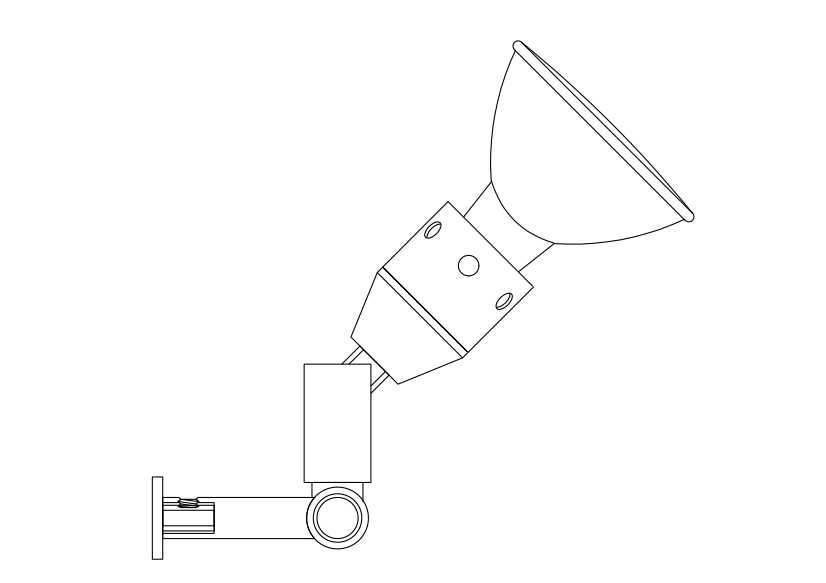 Free Wall Light Elevation CAD Block – DWG, DXF, PDF Format