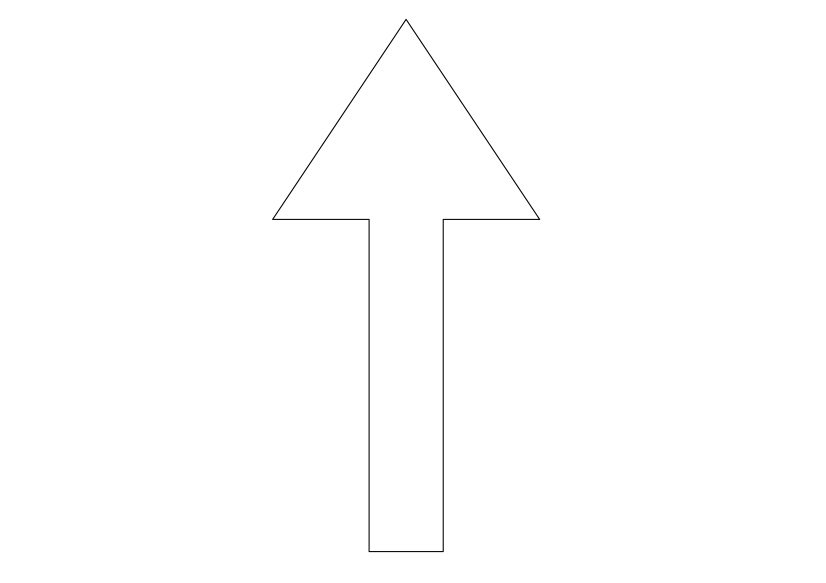 Free Arrow Symbol CAD Block Icon – DWG, DXF, PDF Format