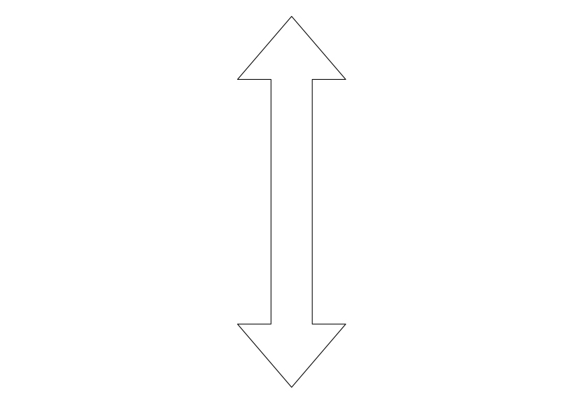 Free Double Arrow Symbol CAD Block Icon – DWG, DXF, PDF Format