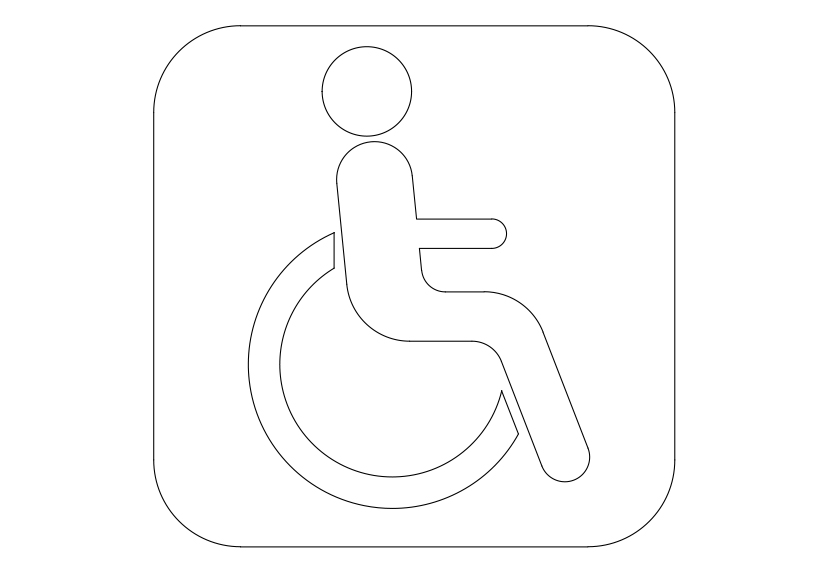 Free International Symbol for Access CAD Block Icon – DWG, DXF, PDF Format