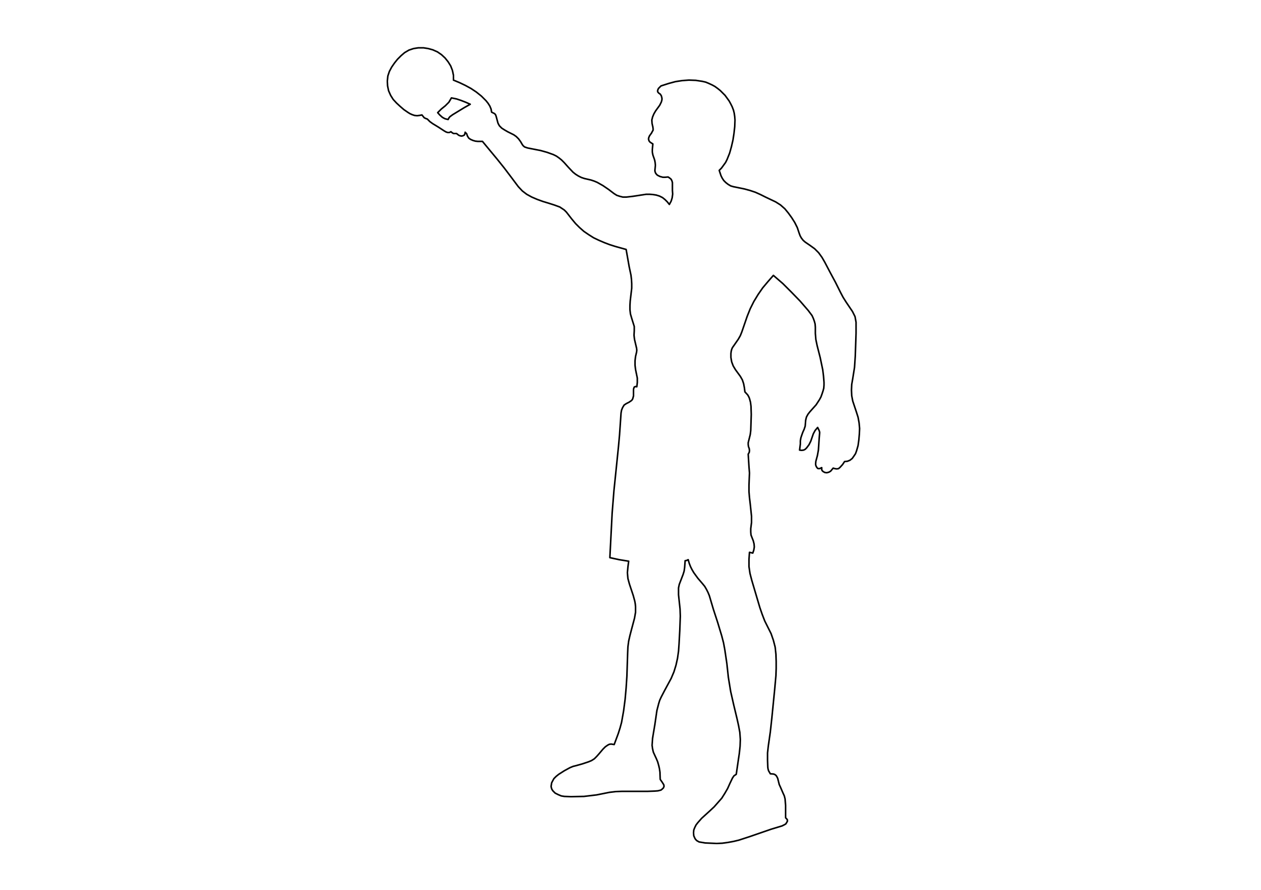 Free Person Exercising Elevation CAD Block – DWG, DXF, PDF Format