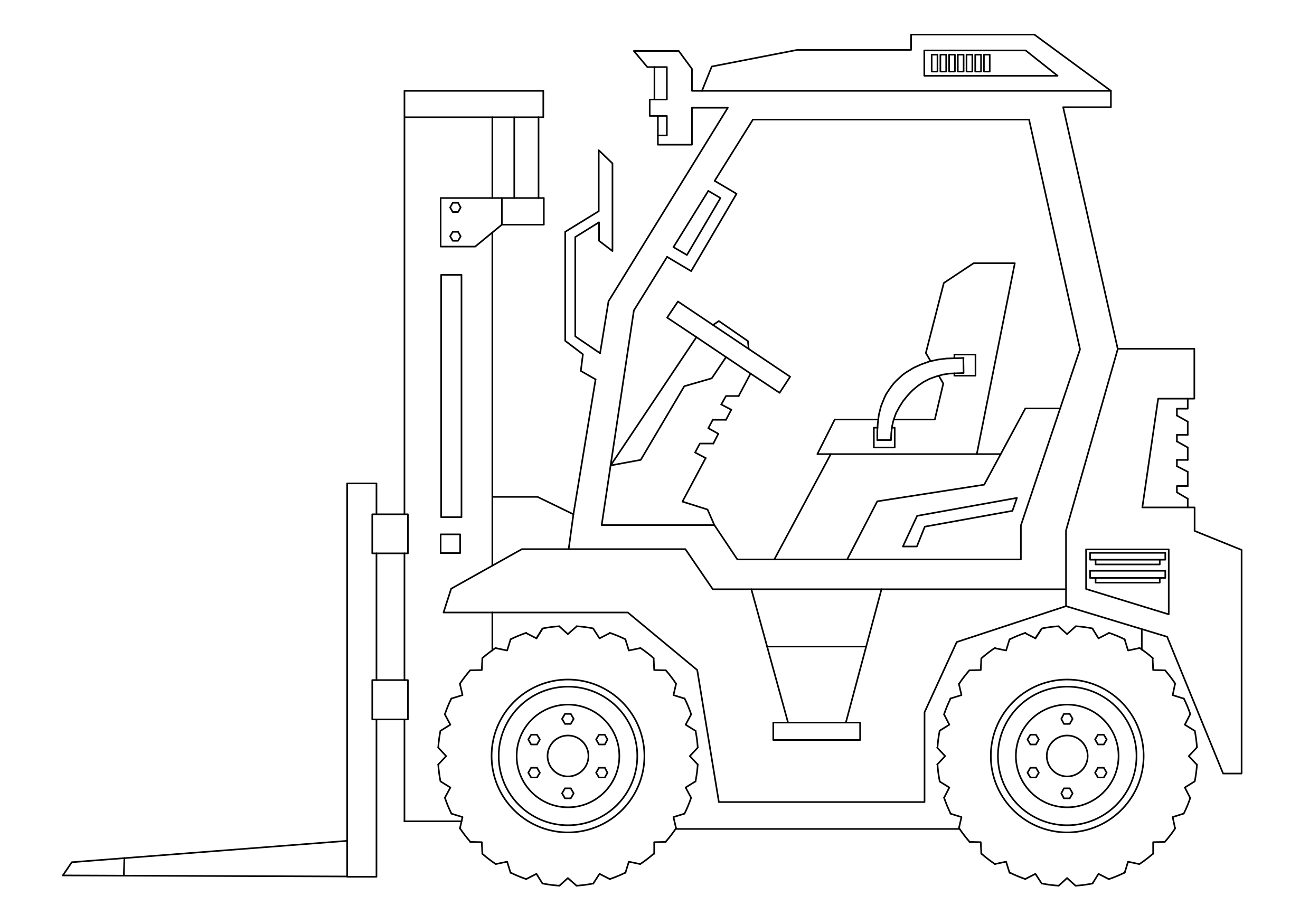 Free Forklift Elevation CAD Block – DWG, DXF, PDF Format